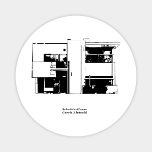 Schröder House by Gerrit Rietveld Magnet